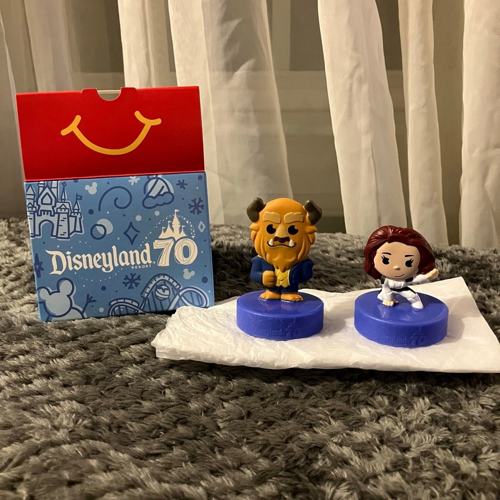 New! Disneyland 70th Anniversary McDonald's Happy Meal #12 BEAST & BLACK WIDOW